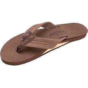 Women’s rainbow single layer flip flops